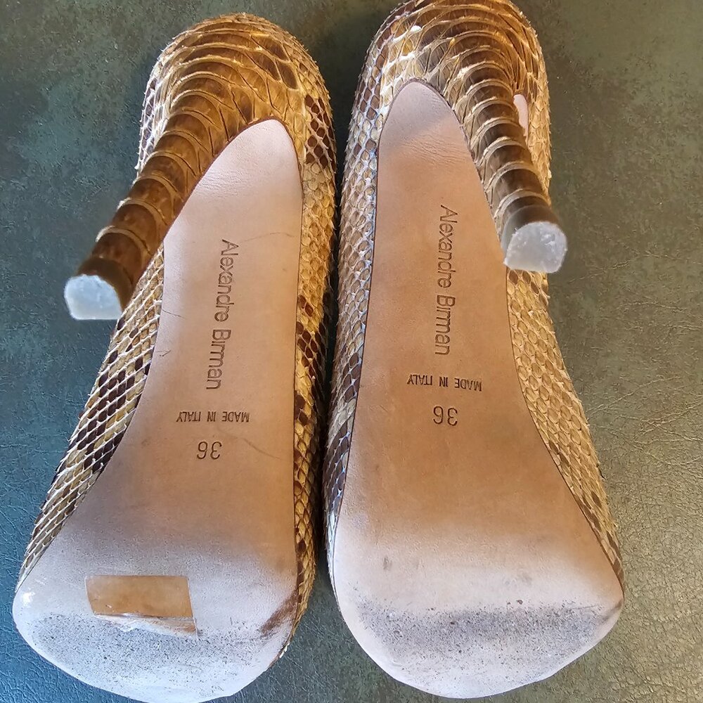 Alexandre Birman Python Heels - Size 36 - image 8